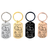 Personalized Baby Keychain Name DOB Weight Height Dad & Mom G