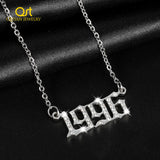 1997 Year Pendant Necklace, Digital Chain Jewelry for Men's and Women's