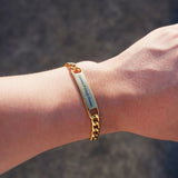 Personalized Stainless Steel Engraved Name Bracelet Bangle