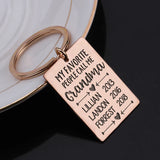 Grandchildren Name Grandma Keychain