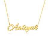 Personalized 925 Silver Name Necklace for Women, 18K Plated, Birthday Gift