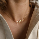 Personalized Men's Handwritten Font Name Necklace