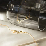 Personalized Men's Handwritten Font Name Necklace