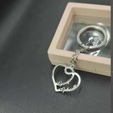 Personalized Heart Couple Name Keychain - Wedding Gift