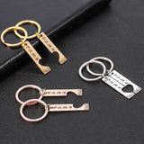 Heart Couples Keychain Personalized Anniversary Gift