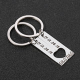 Heart Couples Keychain Personalized Anniversary Gift