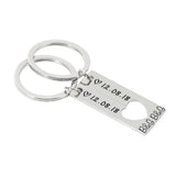 Heart Couples Keychain Personalized Anniversary Gift