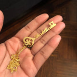 Heart Key Necklace Pendant Personalized Name Necklace