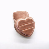 Personalised Heart Velvet Ring Box Flannel Wedding Engagement Ring Storage