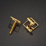 Initials Stainless Steel Cufflinks Men Wedding Gift Groom Man Jewelry