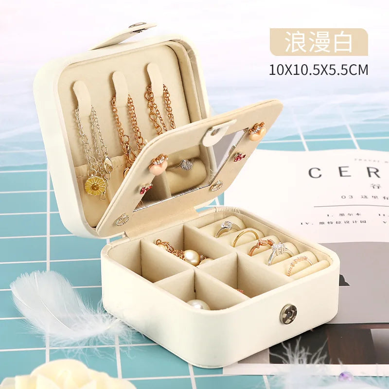 Large Capacity Jewelry Box for Earrings Rings Necklaces Bracelets