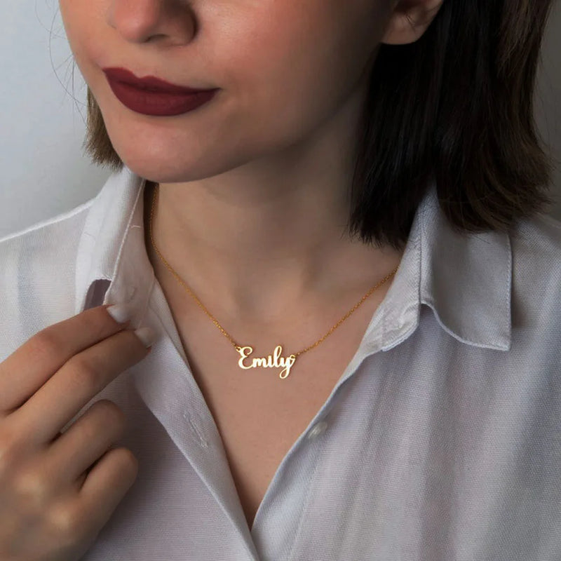 Custom Stainless Name Necklace Choker