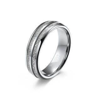 Tungsten Wedding Rings Set For Couple Meteorite Engagement Ring Men Women