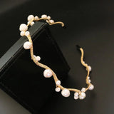 Pearl Jade Hair Band for Women Vintage Headband