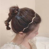 Pearl Jade Hair Band for Women Vintage Headband