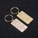 Constellations Pattern Couples Keychain Backpack Jewelry Women Birthday Gift