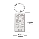 Constellations Pattern Couples Keychain Backpack Jewelry Women Birthday Gift