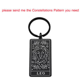 Constellations Pattern Couples Keychain Backpack Jewelry Women Birthday Gift