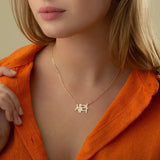 Personalized Name Necklace 18K Plated Pendant Women's Jewelry