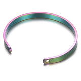 Engraved Bracelet Men Women Stainless Steel Bangle Jewelry Gift