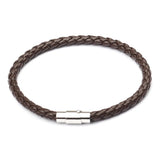 Leather Bracelet Steel Beads Name Charm Couple Jewelry For Men Women
