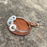 Kids Name Charm Keyring for Mom - Leather Keychain