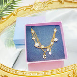 Letter Jewelry Classic Bracelet Freshwater Pearls Women Gift