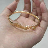 Personalized Letter Name Bangle for Women, Stainless Steel, Christmas Gift