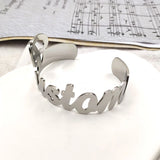Personalized Logo Stainless Steel Bracelet for Men