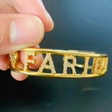 Personalized CZ Colorful Zircon Bracelet Stainless Steel Crystal Women