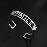 Custom Name Bracelet Stainless Steel Bangle Gift