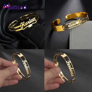Custom Name Bracelet Stainless Steel Jewelry Gift
