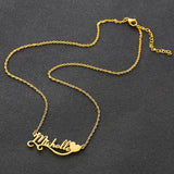 Custom Stainless Steel Name Necklace Heart Personalized Women's Jewelry