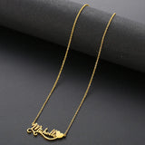 Custom Stainless Steel Name Necklace Heart Personalized Women's Jewelry