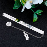 Lettering Metal Bookmark with Pendant Book Mark Book Page Stationery