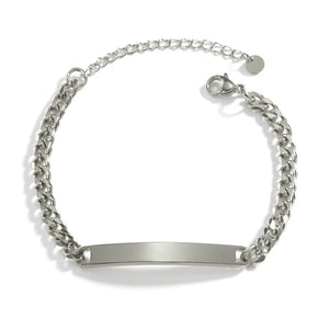 Engraved Couple Bracelet Stainless Steel Adjustable