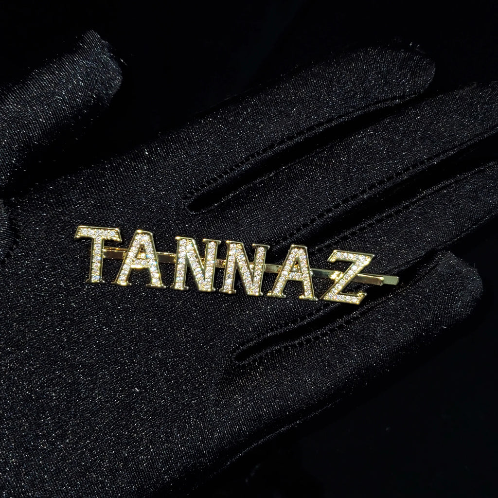 Name Hair Clips for Girl Kids Zircoina Hairpin