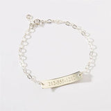 Engrave Name Date ID Bracelet Stainless Steel Bangles