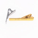 Logo Name Tie Clip Stainless Steel Personalized Necktie Clasp