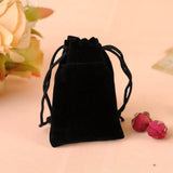 100pcs Velvet Drawstring Bag for Small Jewelry Pouch