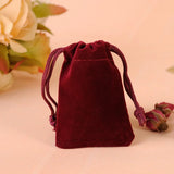 100pcs Velvet Drawstring Bag for Small Jewelry Pouch
