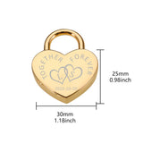 Love Lock Date Keychain Padlock Safety Travel Security for Luggage Couple Gift