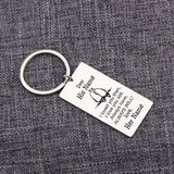 Lover Names Keychain for Couple Gift Stainless Steel Keyring