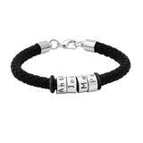 Personalized Family Names Bracelet - Rope Bangle for Men