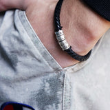 Personalized Family Names Bracelet - Rope Bangle for Men