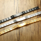 Personalized Medical Alert ID Bracelet for Men