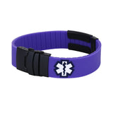 Personalized Medical ID Bracelet Stainless Steel Silicone Sport Alert Bracelet
