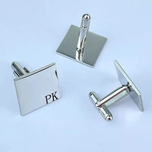 Personalized Name Twins Stainless Steel Cufflinks Set