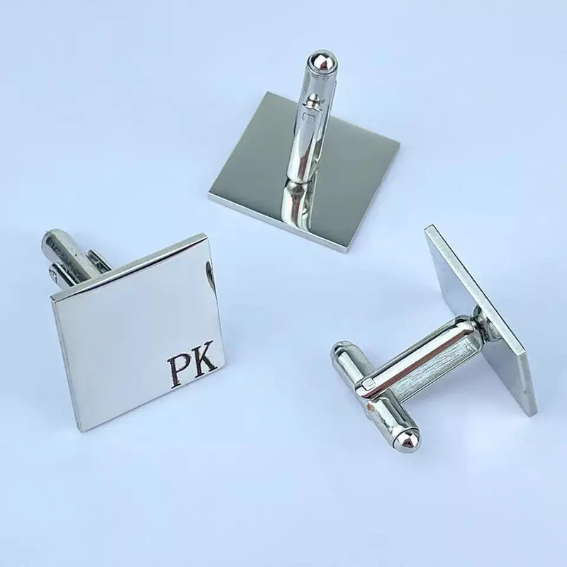 Personalized Name Twins Stainless Steel Cufflinks Set