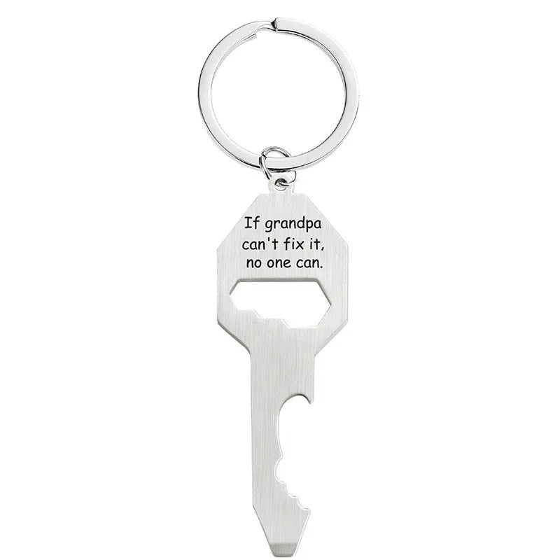 Multi-function Keychain Opener Wrench Screwdriver Keychain